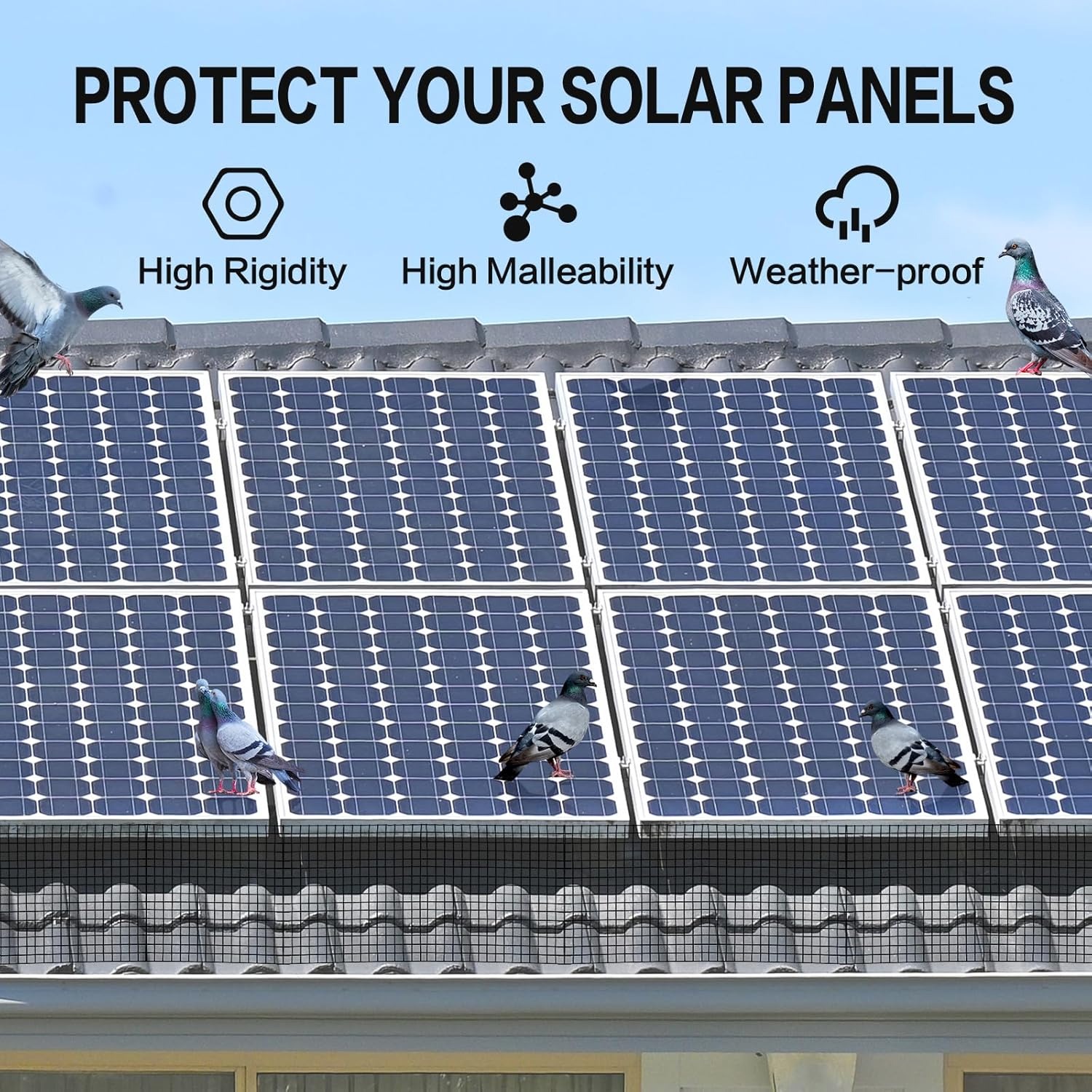 Solar Panel Bird Proofing | Bird Mesh For Solar Panels | Bird Netting For Solar Panels - 30m roll